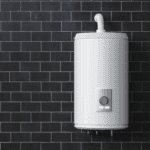 Geothermal hot water storage tank