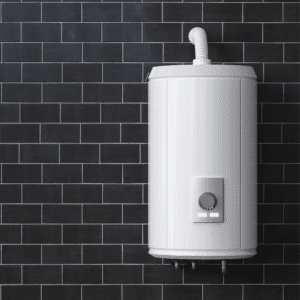 Geothermal hot water storage tank